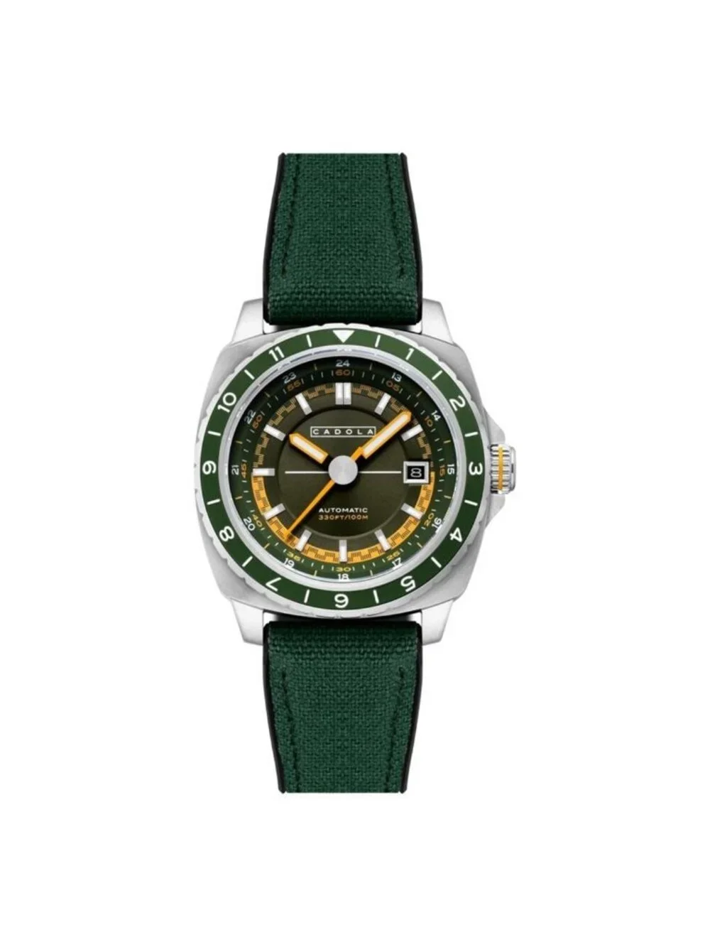 NWT Cadola Overdrive Automatic Green Dial Men's Watch
